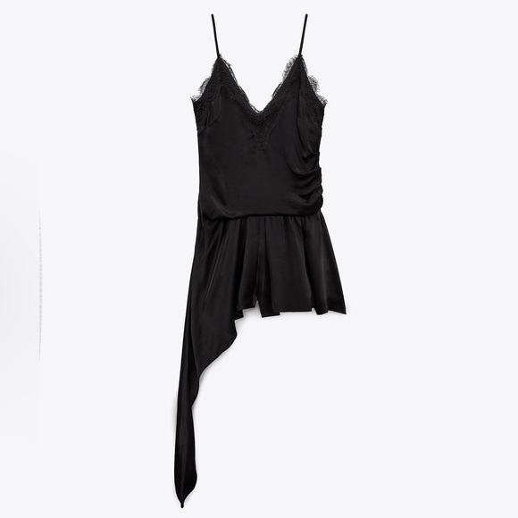 NWT ZARA ASYMMETRIC HEM JUMPSUIT LIMITED EDITION SIZE M - Picture 9 of 16